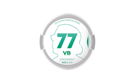 77 nikotīna maisiņi VB izdevums Spearmint
